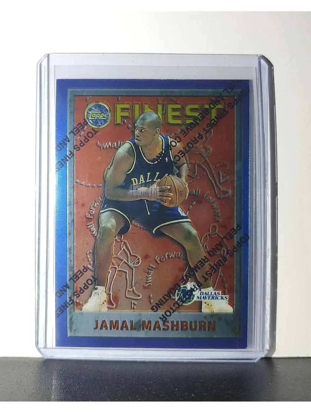 Jamal Mashburn 1995-96 Topps Finest NBA #214 Card Mavericks